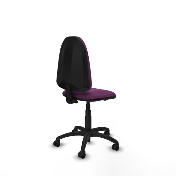 Aýna CP similpiel morado sin brazos base poliamida ruedas nailon 50mm