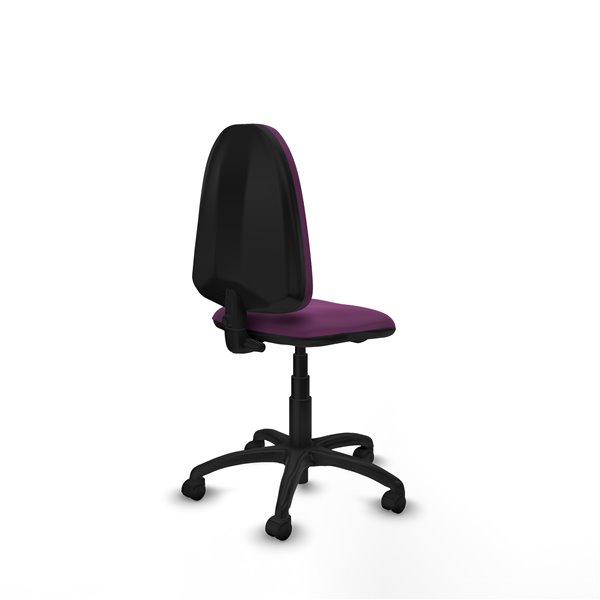 Aýna CP similpiel morado sin brazos base poliamida ruedas nailon 50mm