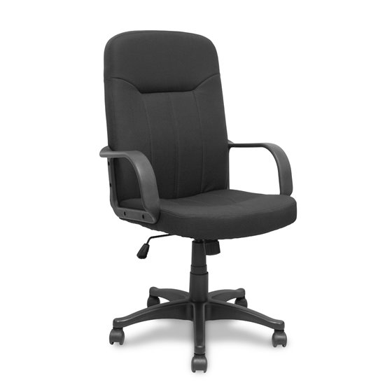 Sillón Villa basculante tela color negro