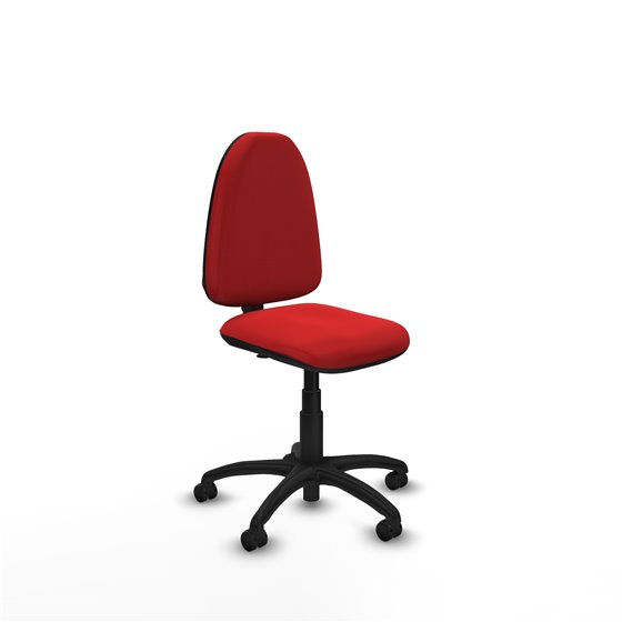Aýna CP similpiel rojo sin brazos base poliamida ruedas engomadas 50mm