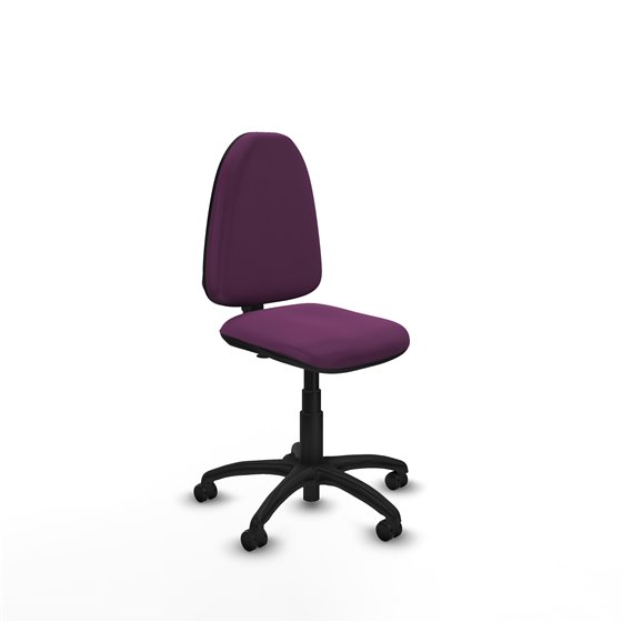 Aýna CP similpiel morado sin brazos base poliamida ruedas engomadas 50mm