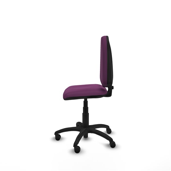 Aýna CP similpiel morado sin brazos base poliamida ruedas engomadas 50mm