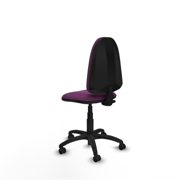 Aýna CP similpiel morado sin brazos base poliamida ruedas engomadas 50mm