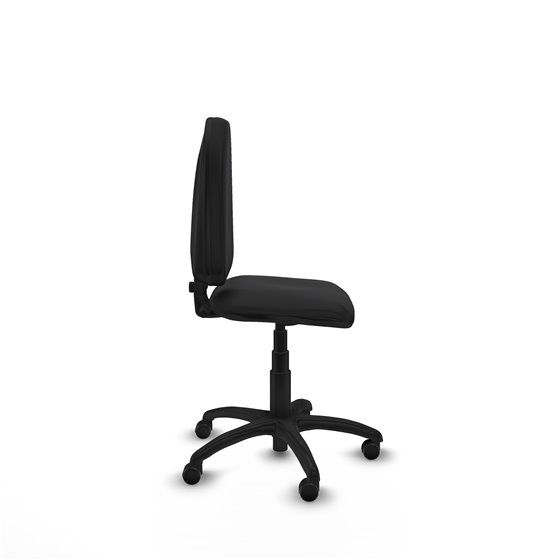Aýna CP similpiel negro sin brazos base poliamida ruedas engomadas 50mm