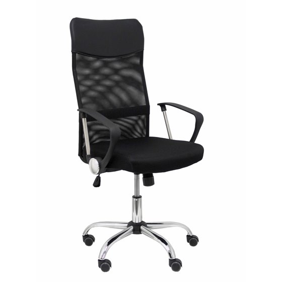 Silla Gontar respaldo malla negro asiento negro