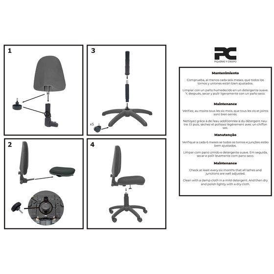 Silla Aýna bali negro