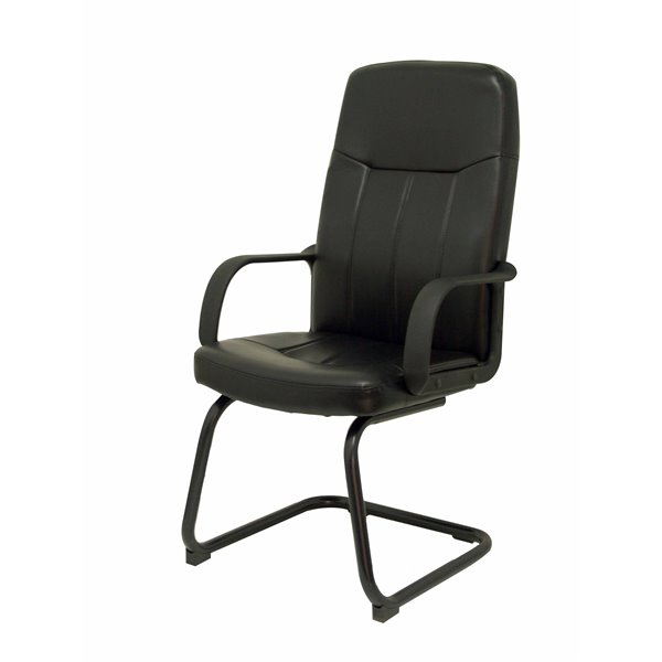 Sillón Villa confidente patín similpiel negro