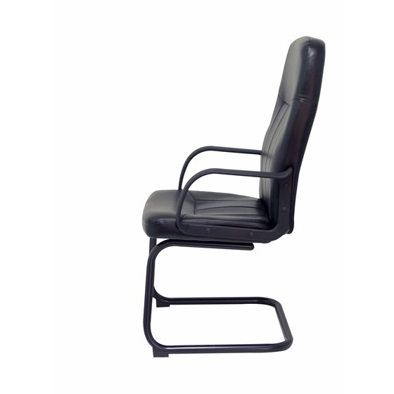Sillón Villa confidente patín similpiel negro