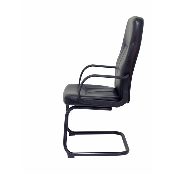 Sillón Villa confidente patín similpiel negro