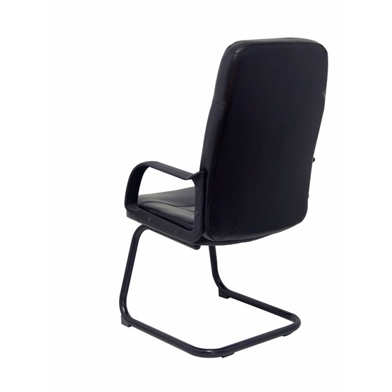 Sillón Villa confidente patín similpiel negro