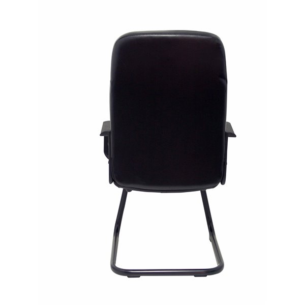 Sillón Villa confidente patín similpiel negro
