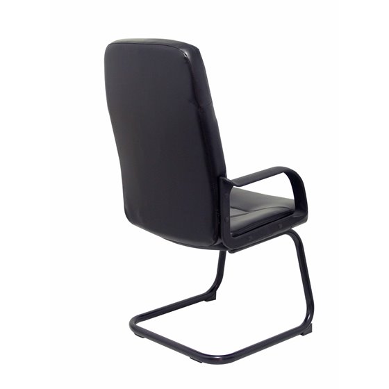 Sillón Villa confidente patín similpiel negro