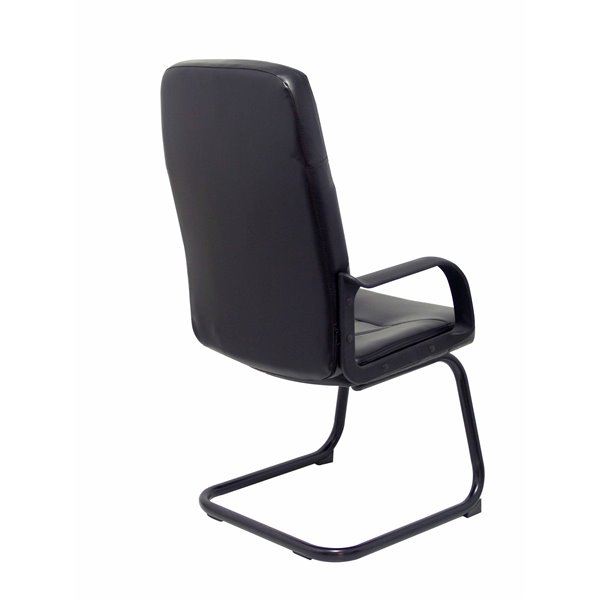 Sillón Villa confidente patín similpiel negro