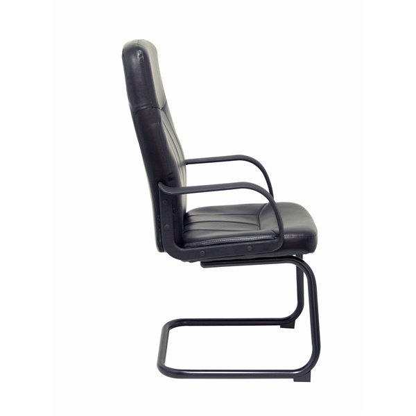 Sillón Villa confidente patín similpiel negro