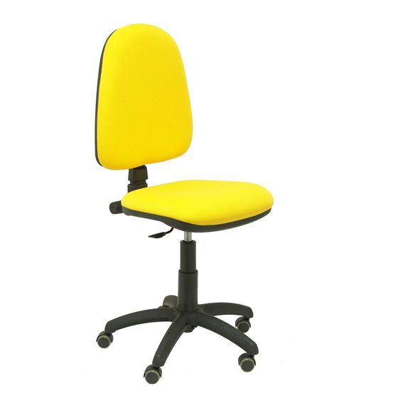 Silla Aýna bali amarillo ruedas de parqué