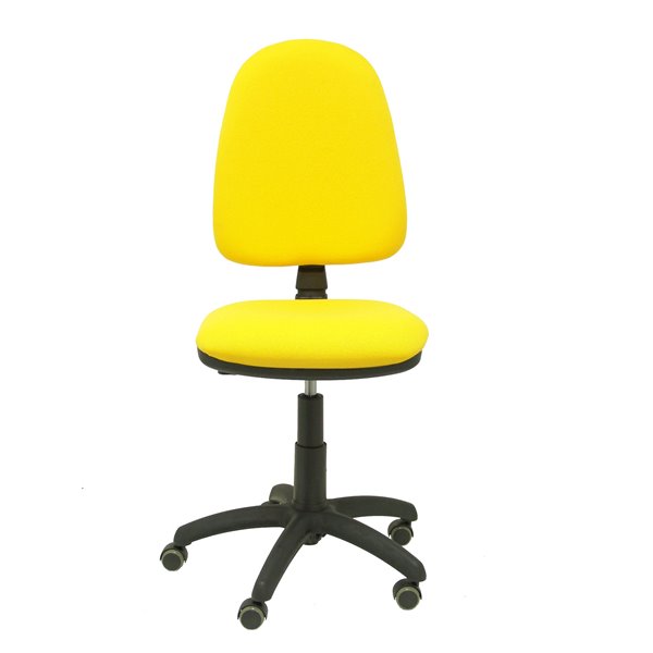 Silla Aýna bali amarillo ruedas de parqué