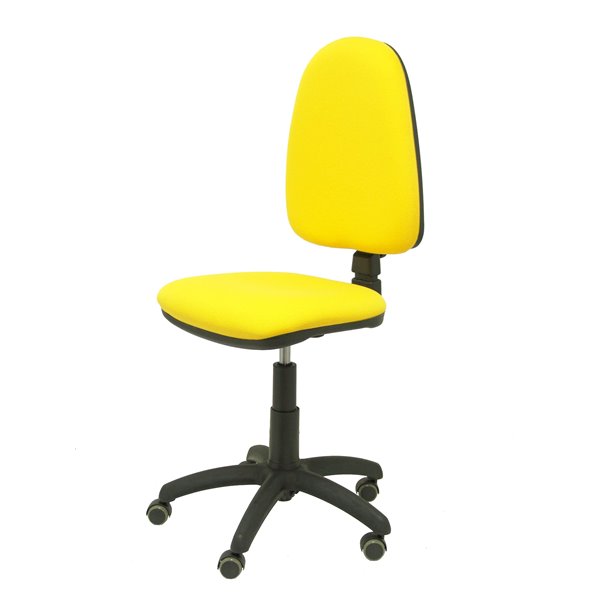 Silla Aýna bali amarillo ruedas de parqué