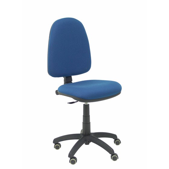 Silla Aýna bali azul marino ruedas de parqué
