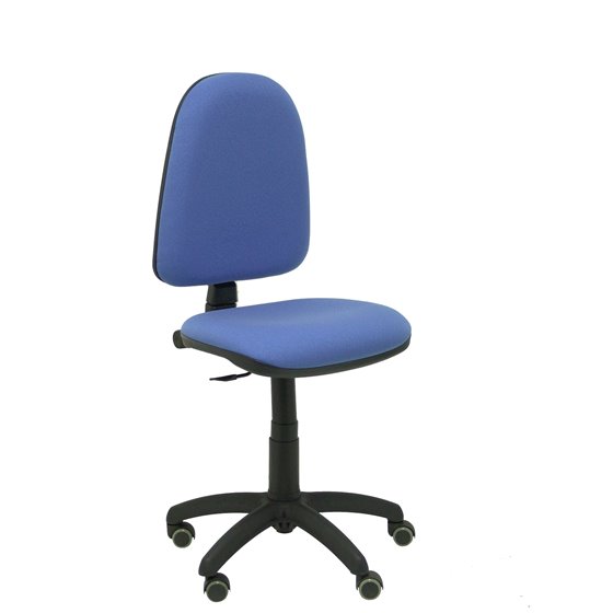 Silla Aýna bali azul claro ruedas de parqué