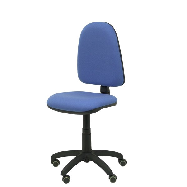 Silla Aýna bali azul claro ruedas de parqué