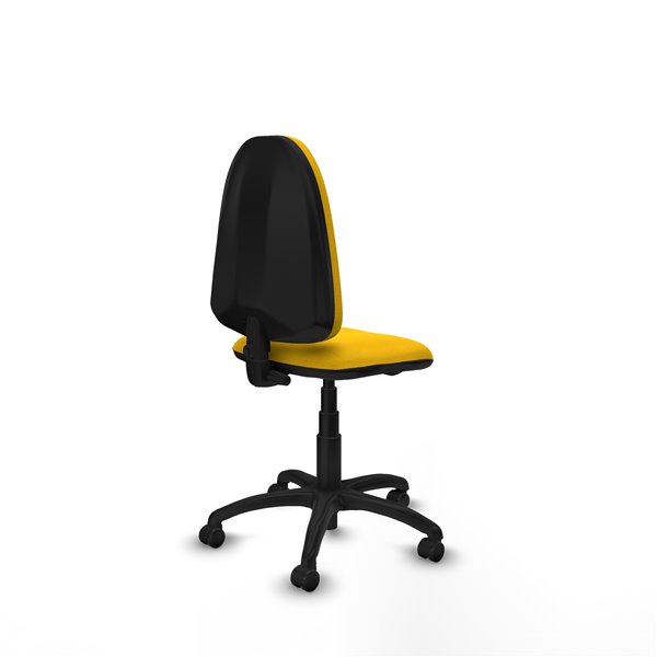 Aýna CP bali amarillo sin brazos base poliamida ruedas engomadas 50mm