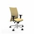 Albacete confidente XL sincro similpiel crema brazos 1D cromados base blanca ruedas 65 mm nailon