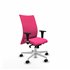 Albacete confidente XL sincro similpiel rosa brazos 1D cromados base blanca ruedas 65 mm nailon