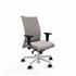 Albacete confidente XL sincro similpiel blanco brazos 1D cromados base blanca ruedas 65 mm nailon