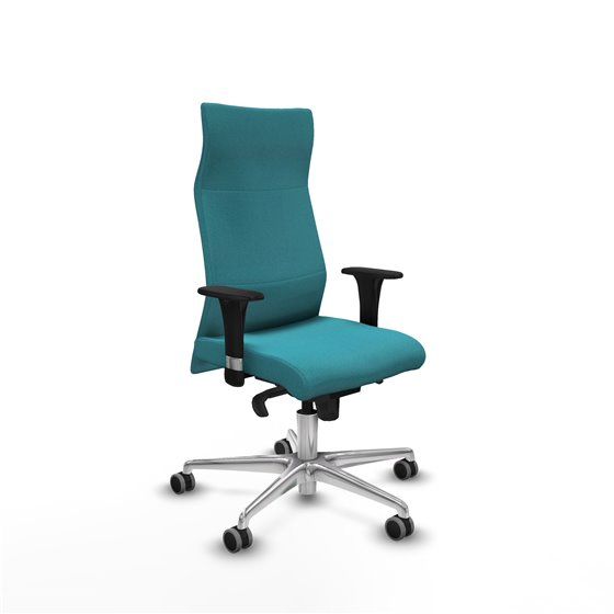 Albacete XL sincro bali turquesa brazos 1D base aluminio ruedas 65mm engomadas