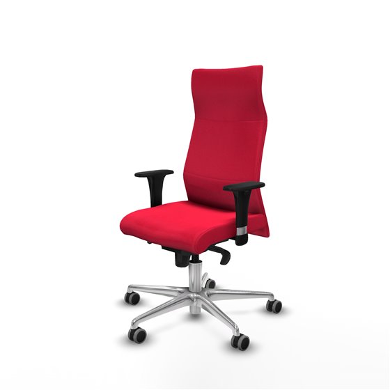 Albacete XL sincro bali rojo brazos 1D base aluminio ruedas 65mm engomadas