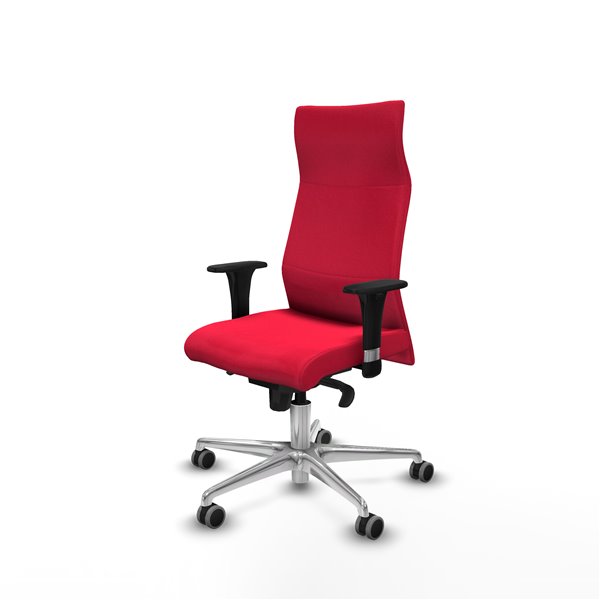 Albacete XL sincro bali rojo brazos 1D base aluminio ruedas 65mm engomadas