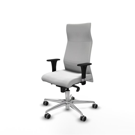 Albacete XL sincro bali blanco brazos 1D base aluminio ruedas 65mm engomadas