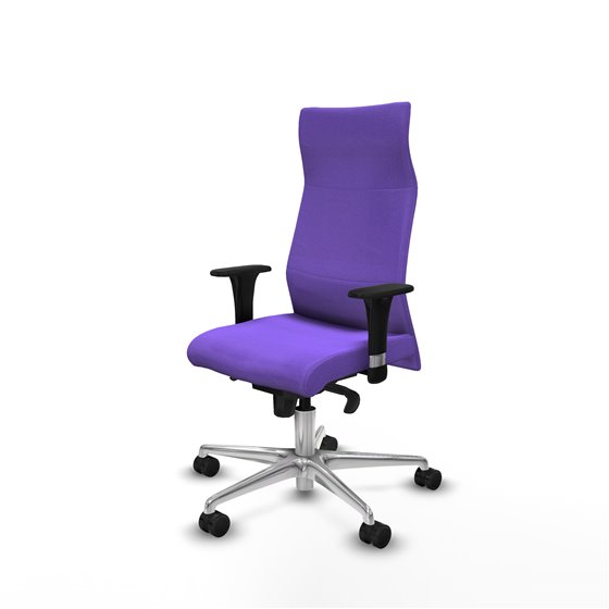 Albacete XL sincro bali lila brazos 1D base aluminio ruedas 65 mm nailon