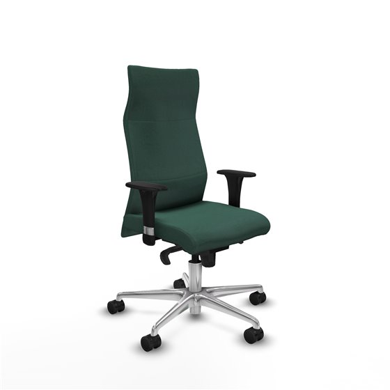 Albacete XL sincro bali verde botella brazos 1D base aluminio ruedas 65 mm nailon