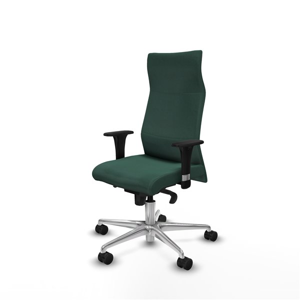 Albacete XL sincro bali verde botella brazos 1D base aluminio ruedas 65 mm nailon