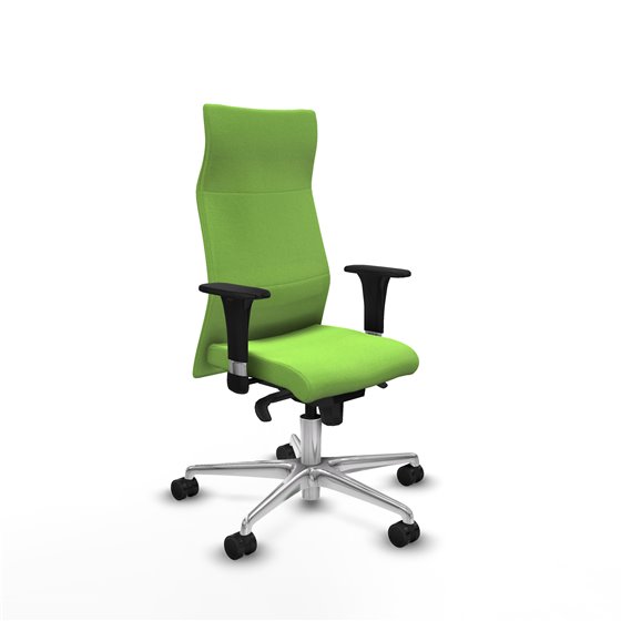 Albacete XL sincro bali pistacho brazos 1D base aluminio ruedas 65 mm nailon