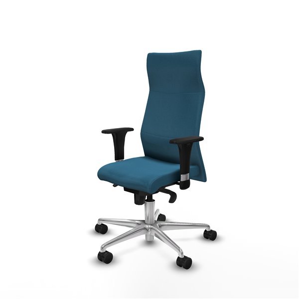 Albacete XL sincro bali verde petroleo brazos 1D base aluminio ruedas 65 mm nailon