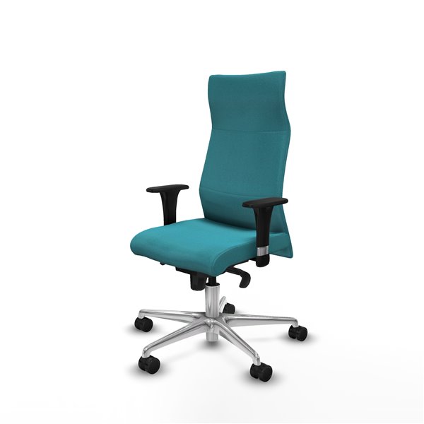 Albacete XL sincro bali turquesa brazos 1D base aluminio ruedas 65 mm nailon