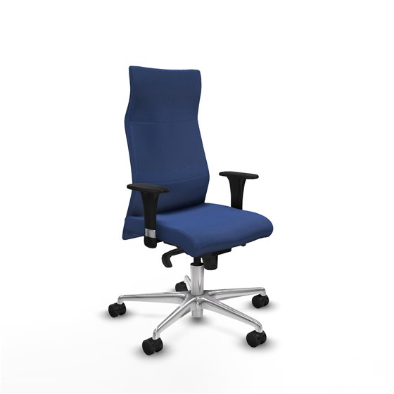 Albacete XL sincro bali azul marino brazos 1D base aluminio ruedas 65 mm nailon