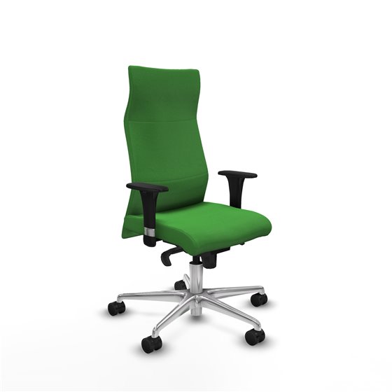 Albacete XL sincro bali verde brazos 1D base aluminio ruedas 65 mm nailon