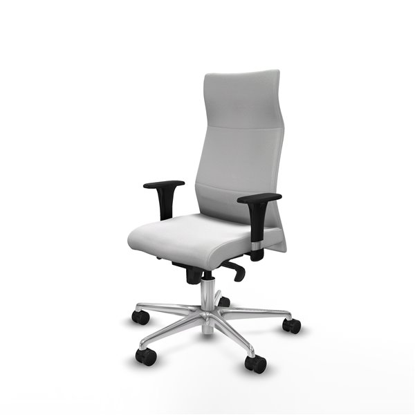 Albacete XL sincro bali blanco brazos 1D base aluminio ruedas 65 mm nailon