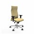 Albacete XL sincro similpiel crema brazos 1D base aluminio ruedas 65mm engomadas