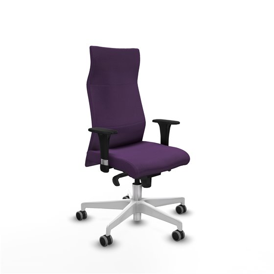 Albacete XL sincro bali morado brazos 1D base blanca ruedas 65mm engomadas