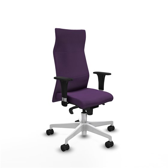 Albacete XL sincro bali morado brazos 1D base blanca ruedas 65 mm nailon