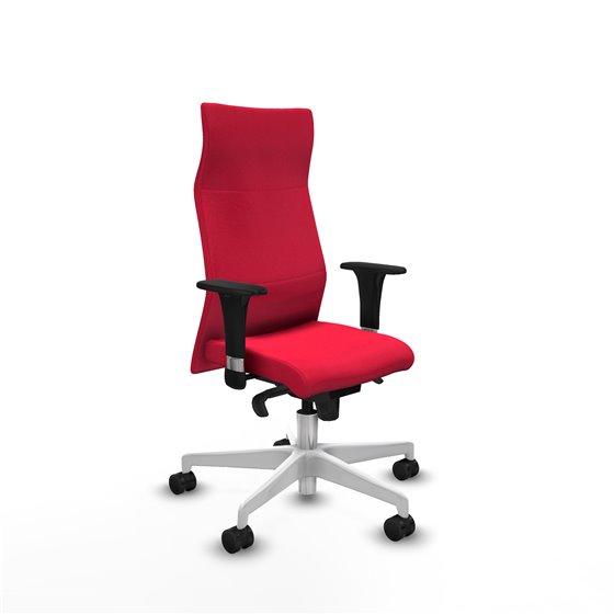 Albacete XL sincro bali rojo brazos 1D base blanca ruedas 65 mm nailon