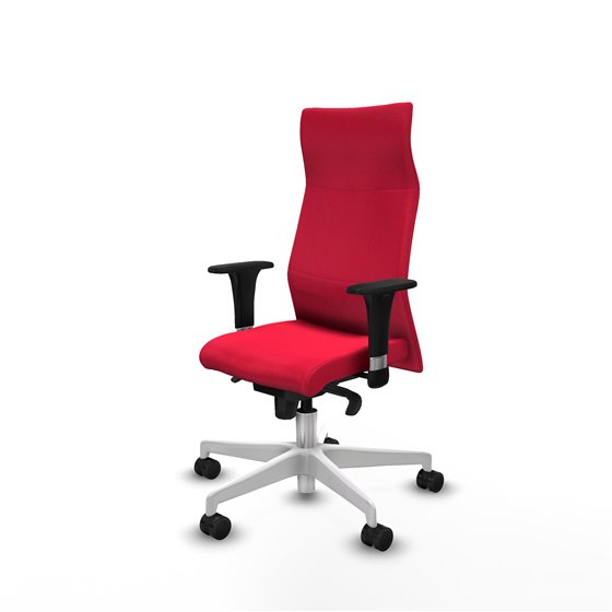 Albacete XL sincro bali rojo brazos 1D base blanca ruedas 65 mm nailon