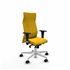 Albacete XL sincro bali amarillo brazos 1D base blanca ruedas 65 mm nailon