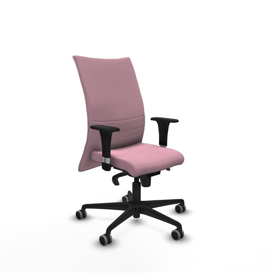 Albacete confidente XL sincro bali rosa brazos 1D cromados base nailon ruedas 65mm engomadas