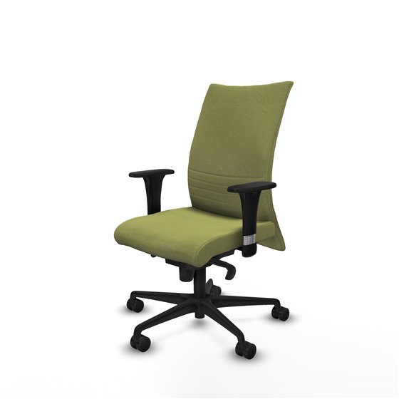 Albacete confidente XL sincro bali verde oliva brazos 1D cromados base nailon ruedas 65 mm nailon