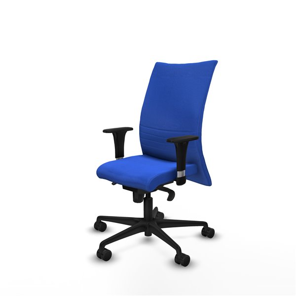 Albacete confidente XL sincro bali azul brazos 1D cromados base nailon ruedas 65 mm nailon